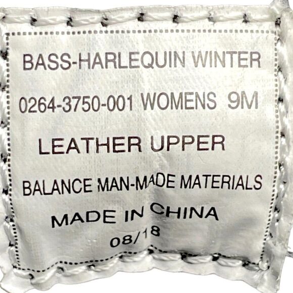 G.H. Bass Womens Harlequin Black Leather WRTPF Lined Winter Ankle Boot Size 9 M - Picture 10 of 10